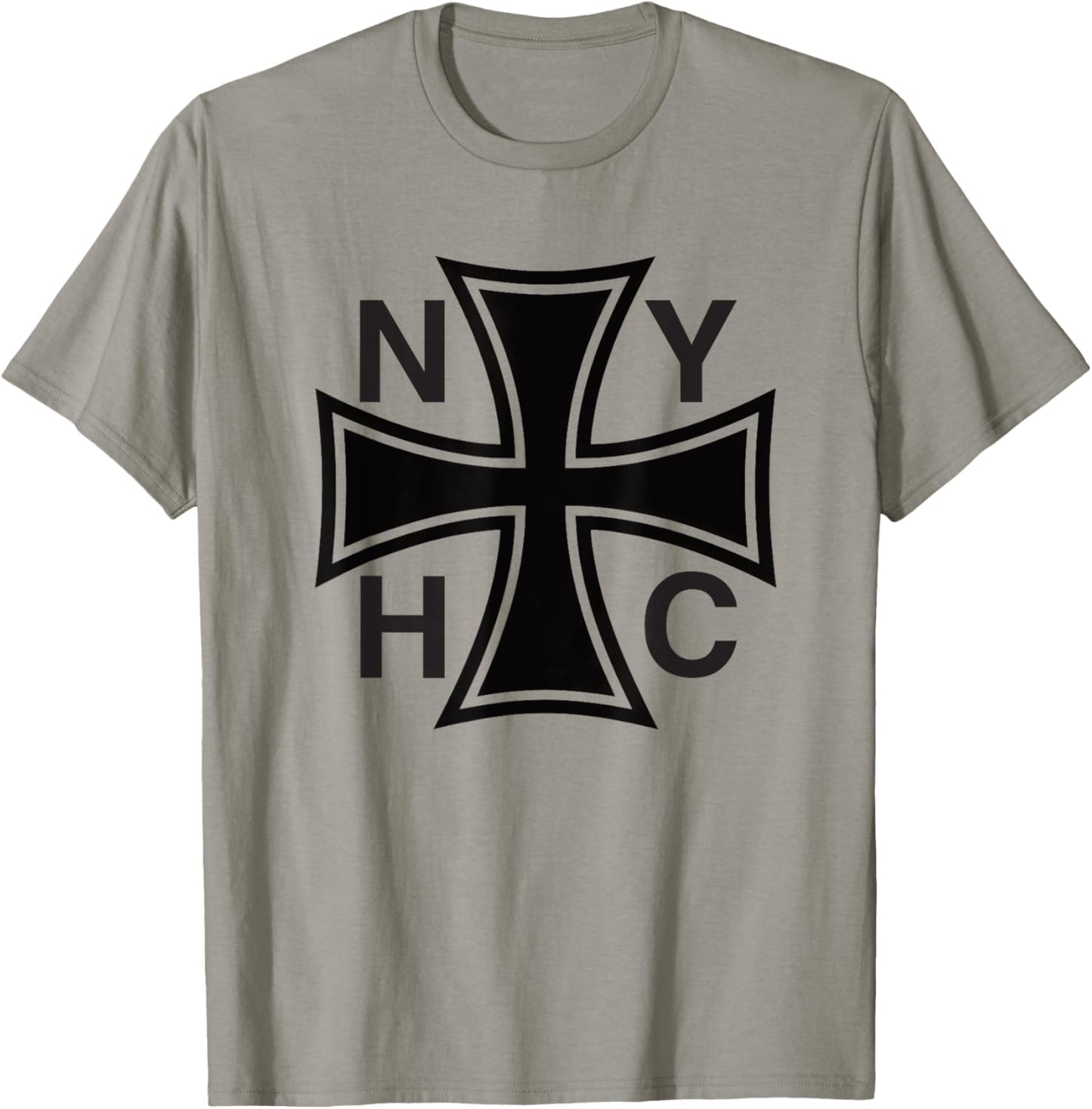 NEW YORK Hardcore is Worldwide NYHC Iron Cross T-Shirt - T-Shirt | Sand