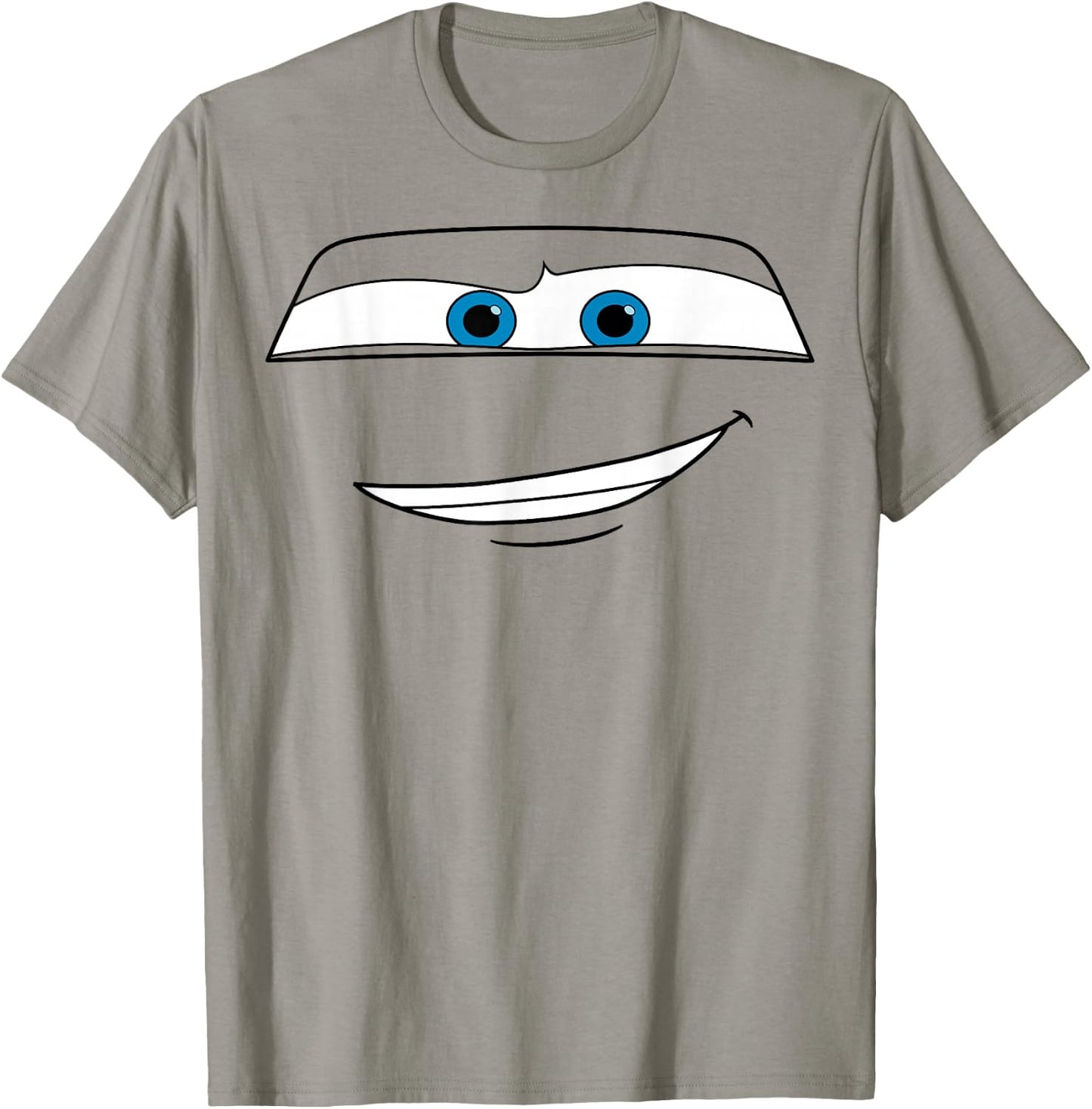 Disney Pixar Cars Lightning McQueen Big Face Short Sleeve T-Shirt - T-Shirt | Sand