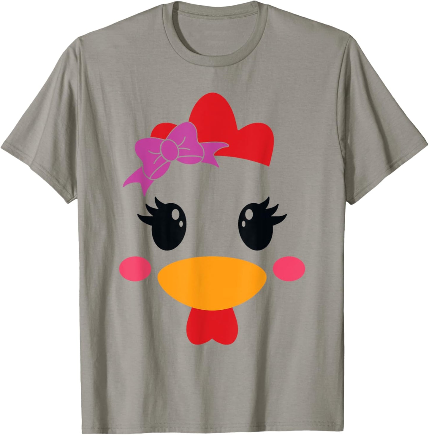 Chicken Costume Halloween Chicken Face Rooster Funny T-Shirt - T-Shirt | Sand