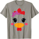 Chicken Costume Halloween Chicken Face Rooster Funny T-Shirt - T-Shirt | Sand