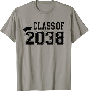 Kindergarten Class of 2038 First Day School Grow With Me T-Shirt - T-Shirt | Sand