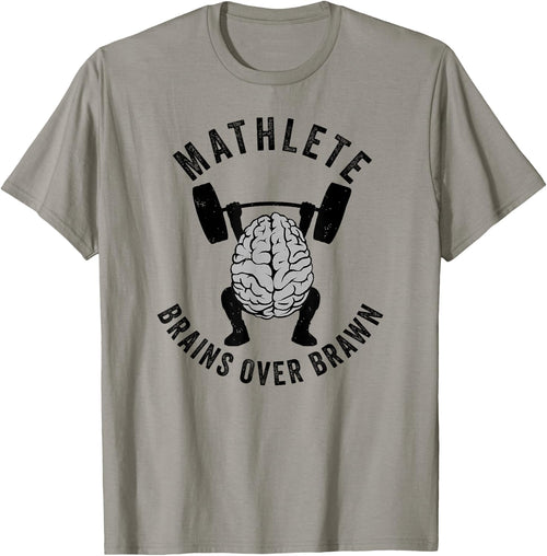 Mathlete Shirt, Mathlete Vs Athlete, Brains Over Brawn Math
