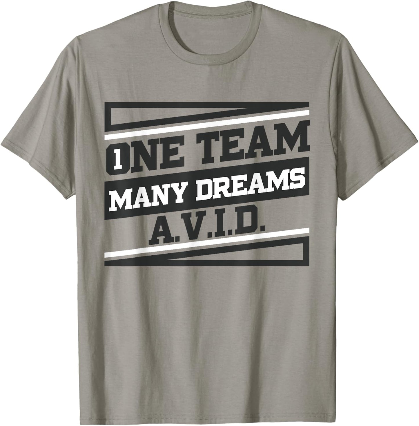 AVID One Team Fun Teacher School T shirt Student T-Shirt - T-Shirt | Sand