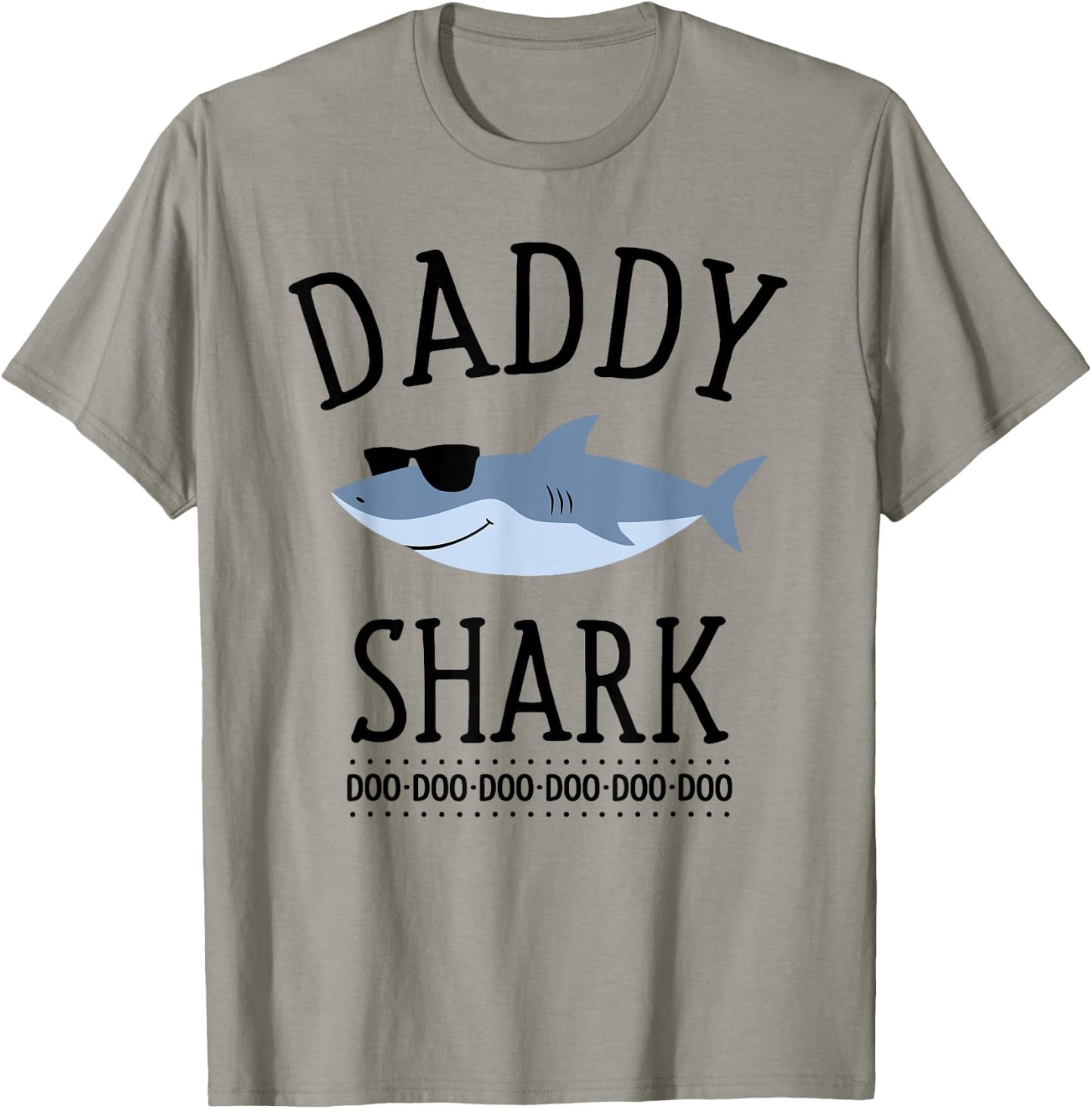 Daddy Shark Funny Dad T-Shirt - T-Shirt | Sand