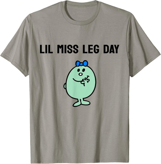 Lil Miss Leg Day Gym Pump Cover Women Oversized Gym Workout T-Shirt - T-Shirt | Sand
