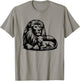 Lion and Lamb Black Design Christian Men Women T-Shirt - T-Shirt | Sand