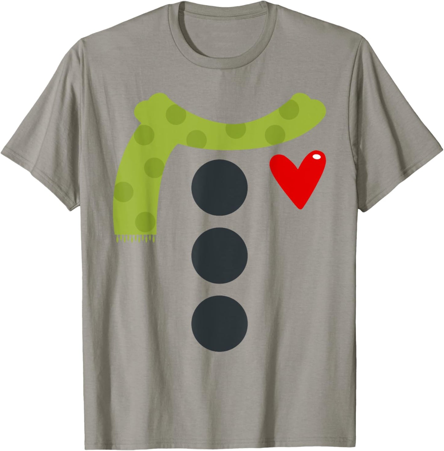 Snowman Buttons Costume Funny Christmas Xmas Men Women Kids T-Shirt - T-Shirt | Sand