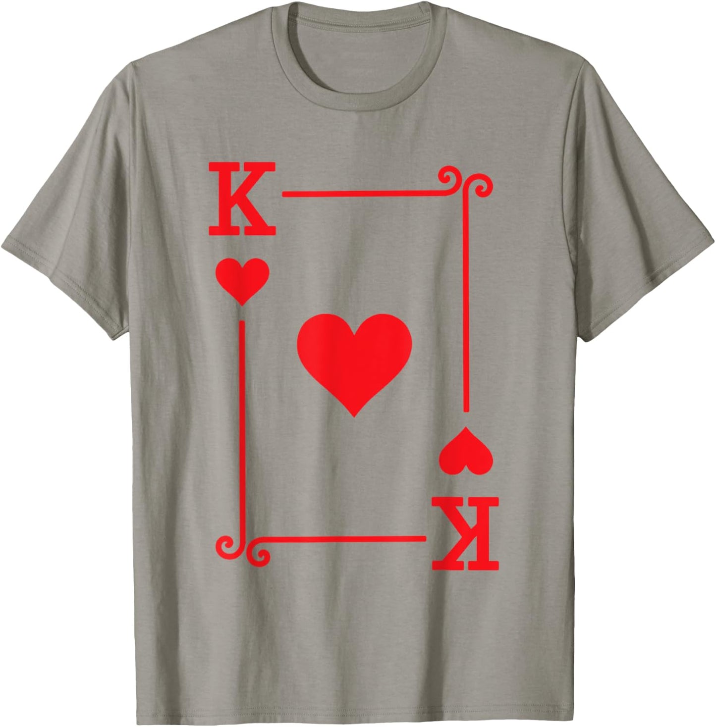 King Hearts Card Costume - Playing Cards - King Hearts T-Shirt - T-Shirt | Sand