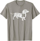 St Patrick's Day Irish Ireland Green Shamrock Dog Dachshund T-Shirt - T-Shirt | Sand