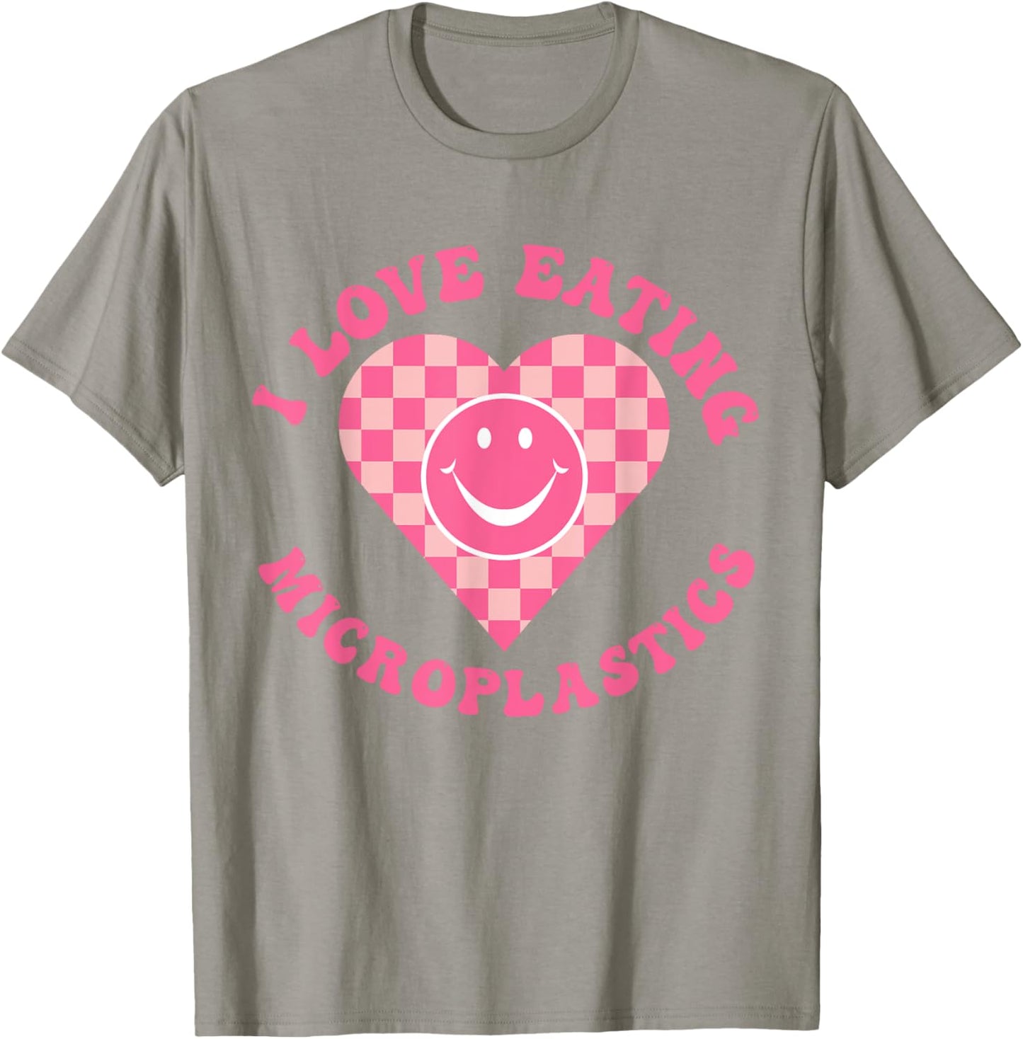 I Love Eating Microplastics I Heart To Eat Micro plastic T-Shirt - T-Shirt | Sand