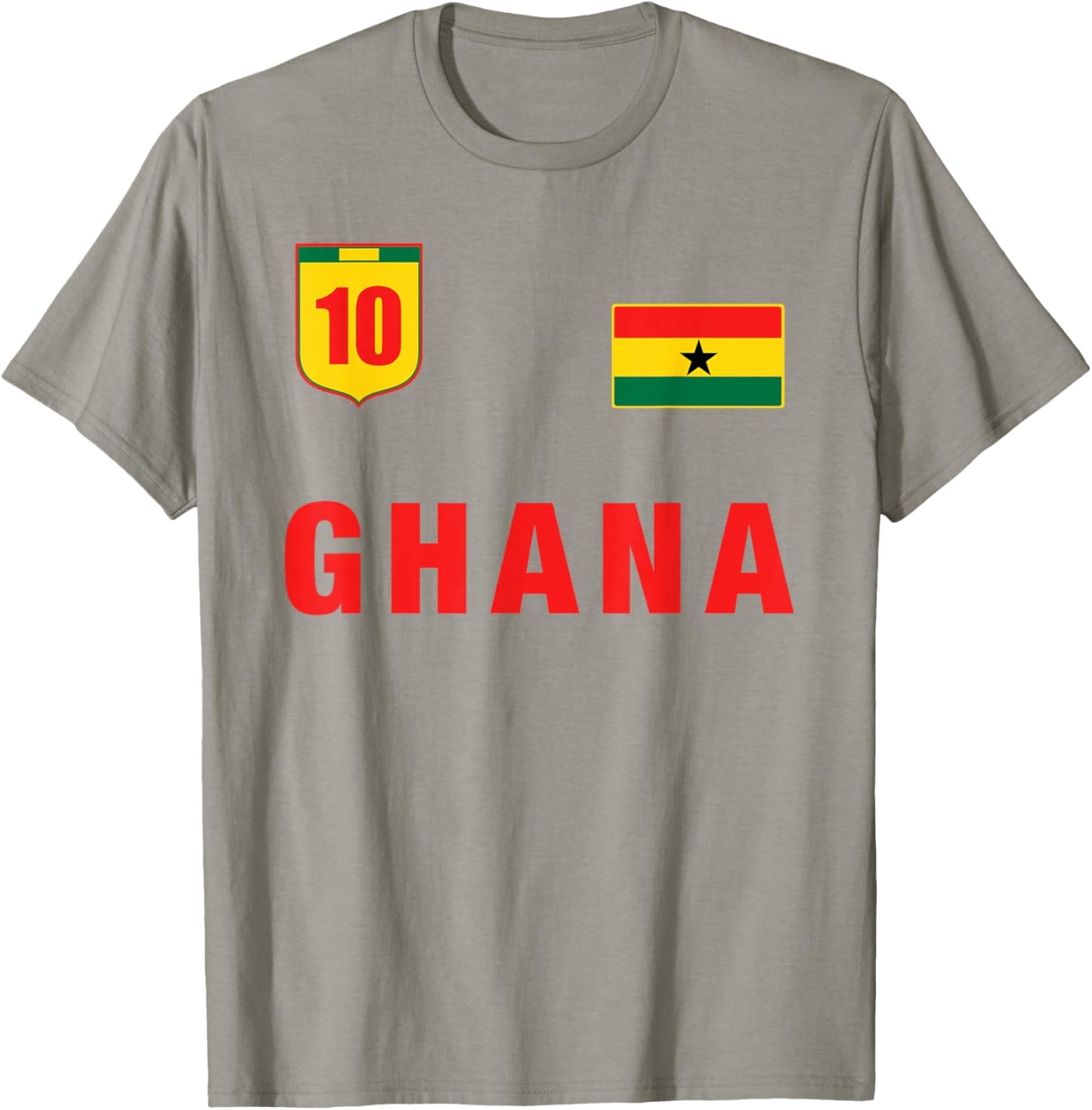 Ghana Fussball Team Fan Trikot Weiß Ghana Outfit Design T-Shirt - T-Shirt | Sand