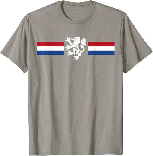Holland Emblem Lion Nederland Flag Netherlands T-Shirt - T-Shirt | Sand