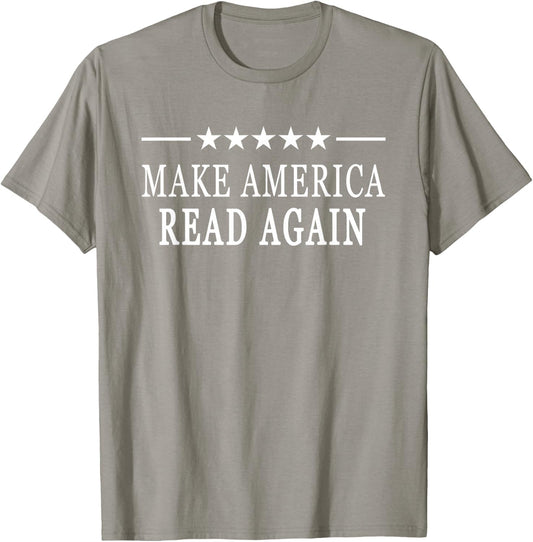 Red Make America Read Again T-Shirt - T-Shirt | Sand