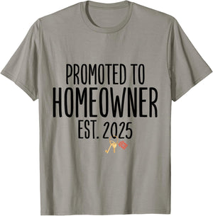 New Homeowner 2025 Housewarming First Time Home buyer T-Shirt - T-Shirt | Sand