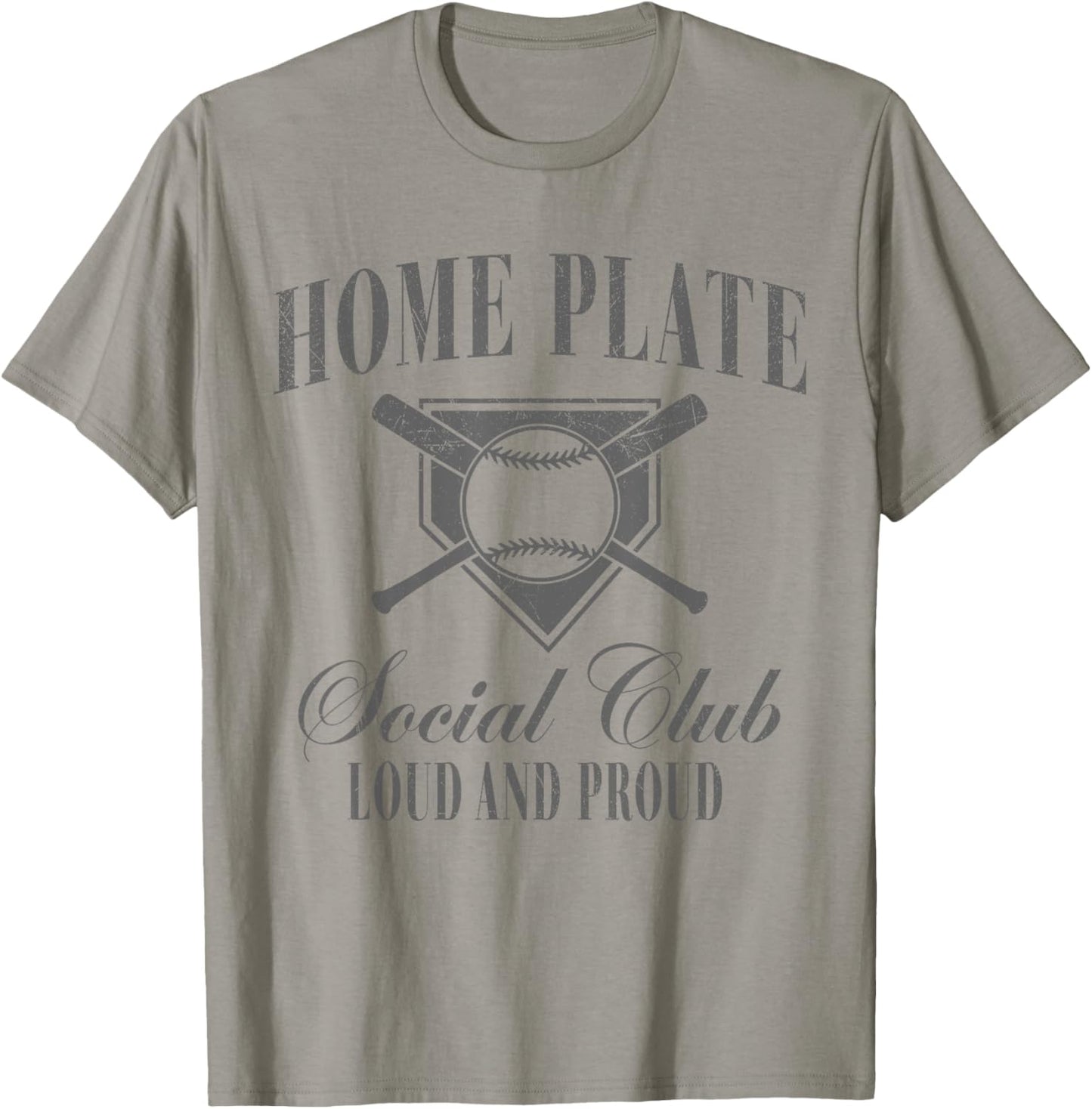 Home Plate Social Club Baseball T-Shirt - T-Shirt | Sand