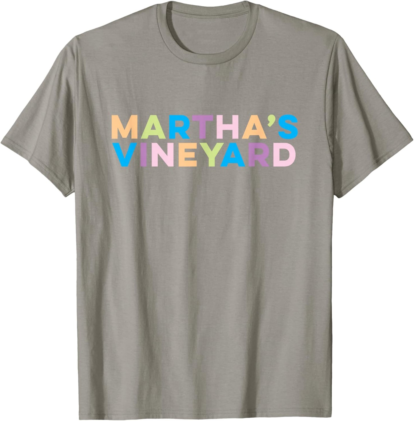 Martha's Vineyard Colorful Vacation T-Shirt - T-Shirt | Sand