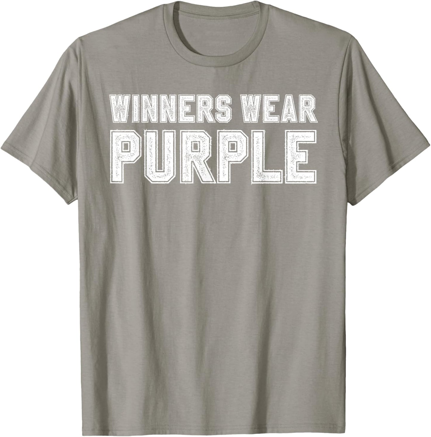 Winners Wear Purple Color War Camp Team Game Competition T-Shirt - T-Shirt | Sand
