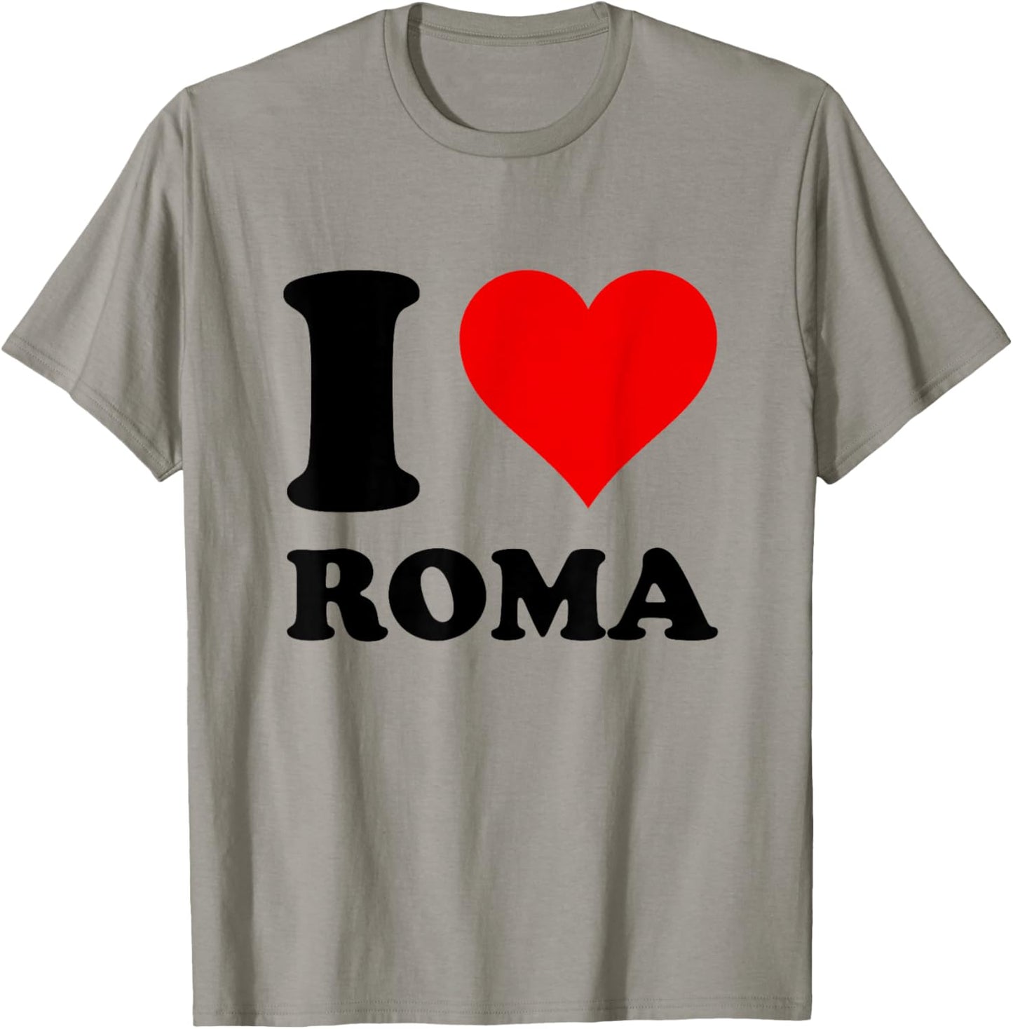 Red Heart I Love Roma T-Shirt - T-Shirt | Sand