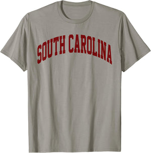 Retro South Carolina Souvenir Vintage South Carolina Red T-Shirt - T-Shirt | Sand
