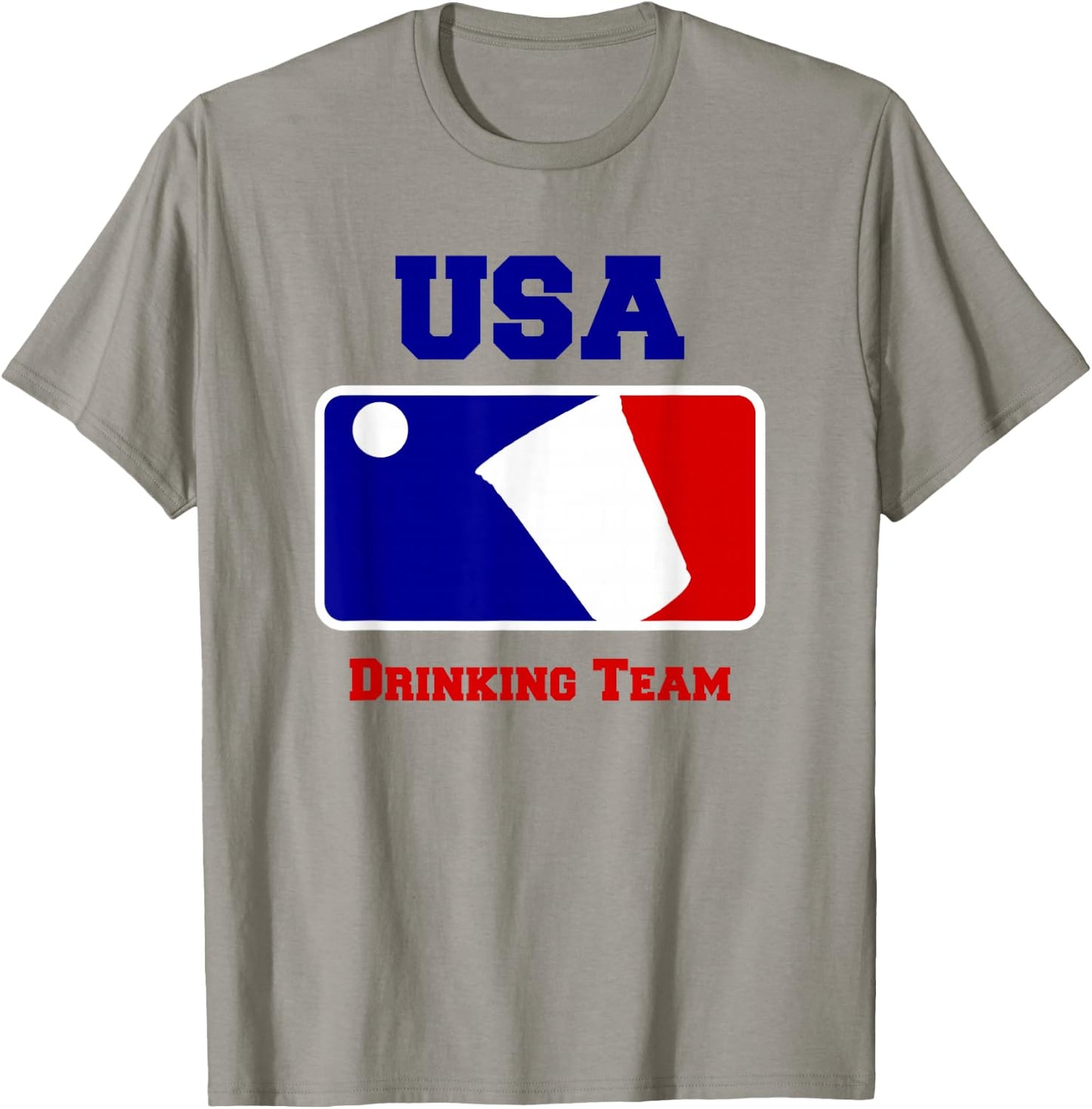 USA Drinking Team Funny Party Beer Pong Game T-Shirt - T-Shirt | Sand