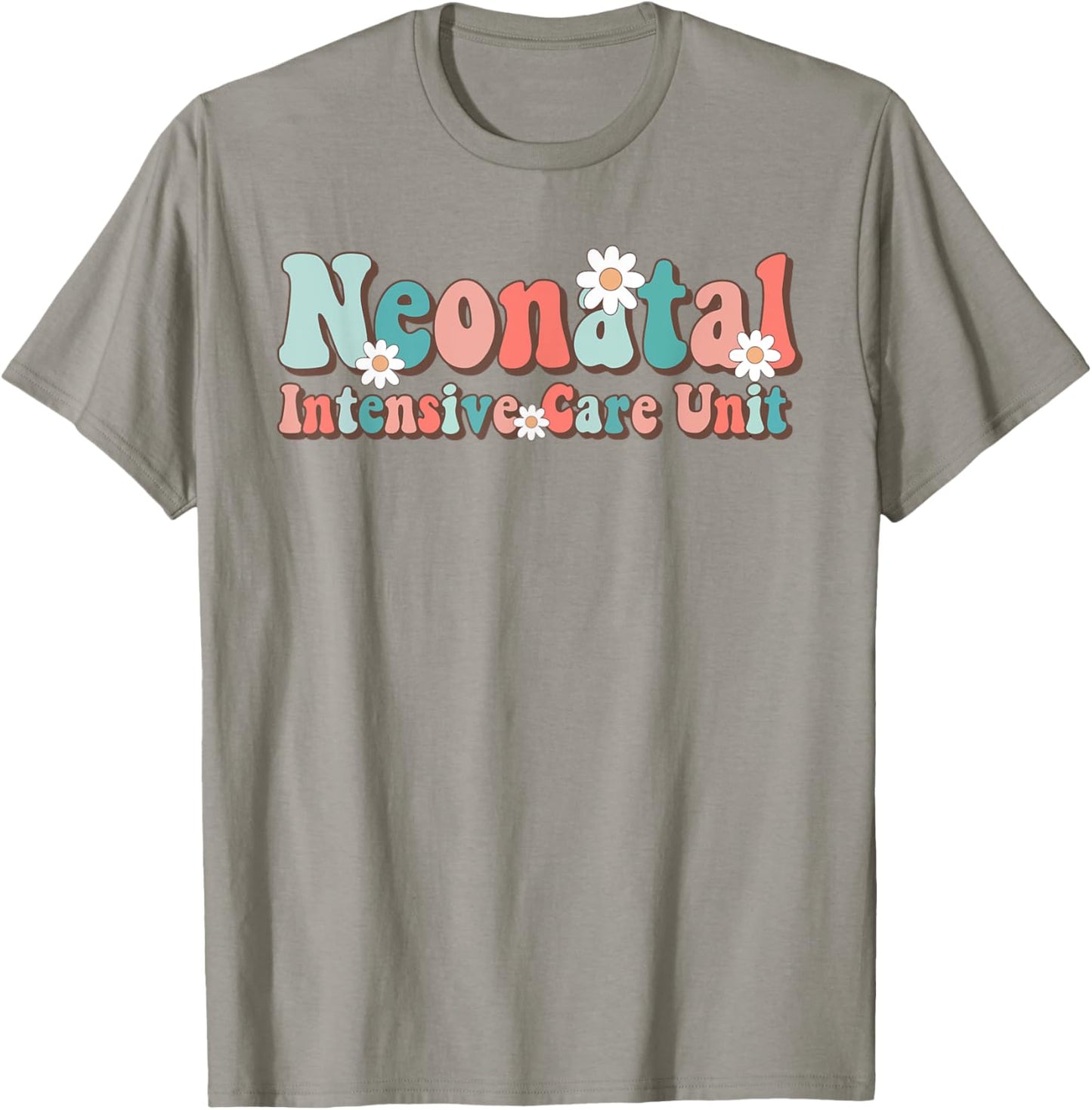 Groovy NICU Nurse Neonatal Intensive Care Unit Cute T-Shirt - T-Shirt | Sand