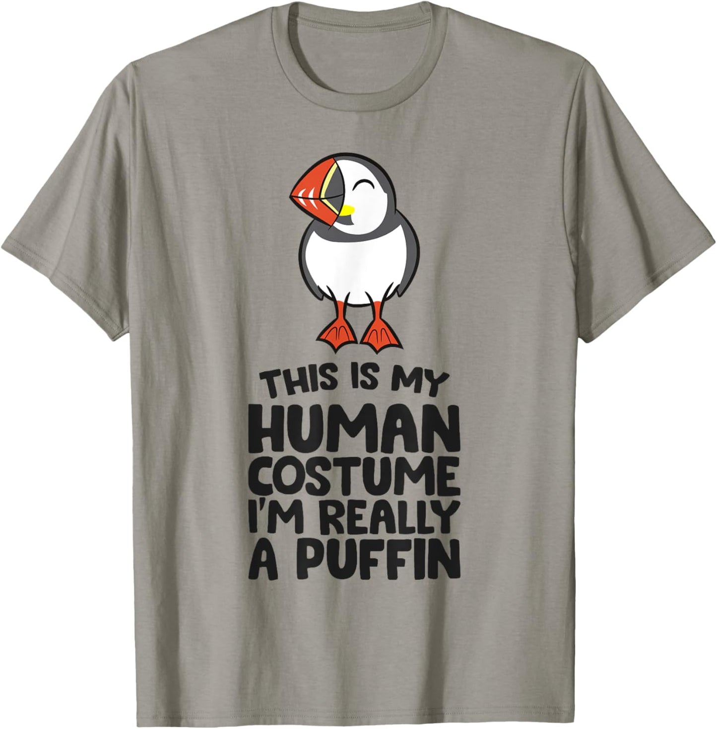 This Is My Human Costume I'm Really A Puffin T-Shirt - T-Shirt | Sand
