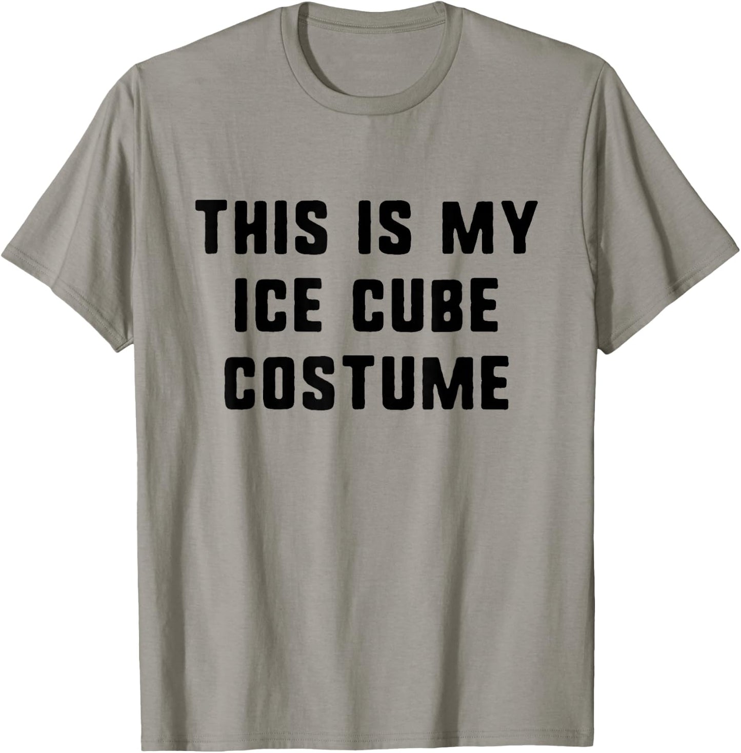 This Is My Ice Cube Halloween Costume Lazy Easy Last Minute T-Shirt - T-Shirt | Sand