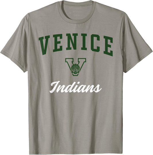 Venice High School Indians T-Shirt - T-Shirt | Sand