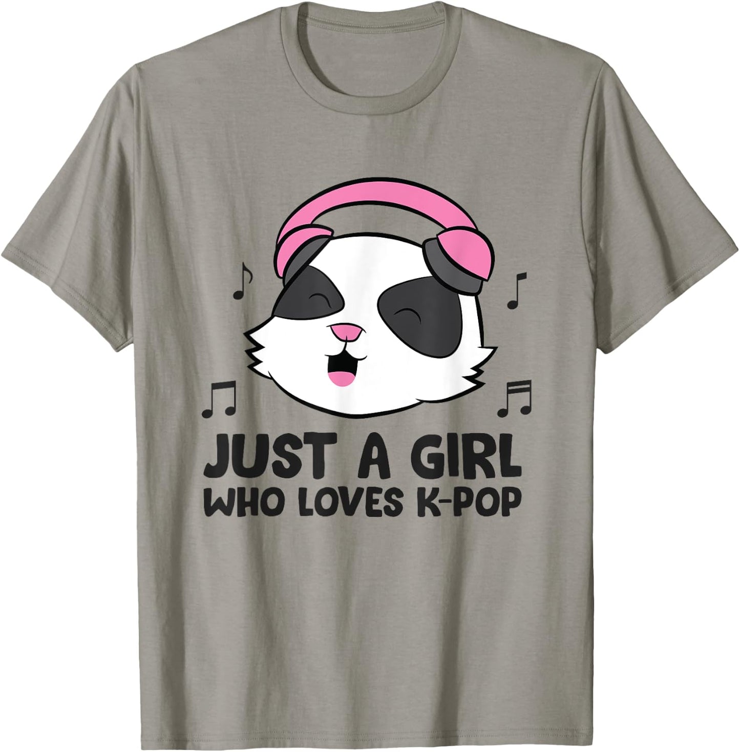 Just a Girl Who Loves K-Pop Music T-Shirt - T-Shirt | Sand