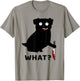 Dog What? Funny Black Pug Murderous Pug With Knife Men Women T-Shirt - T-Shirt | Sand