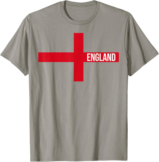 England Flag Saint George's Cross English T-Shirt - T-Shirt | Sand