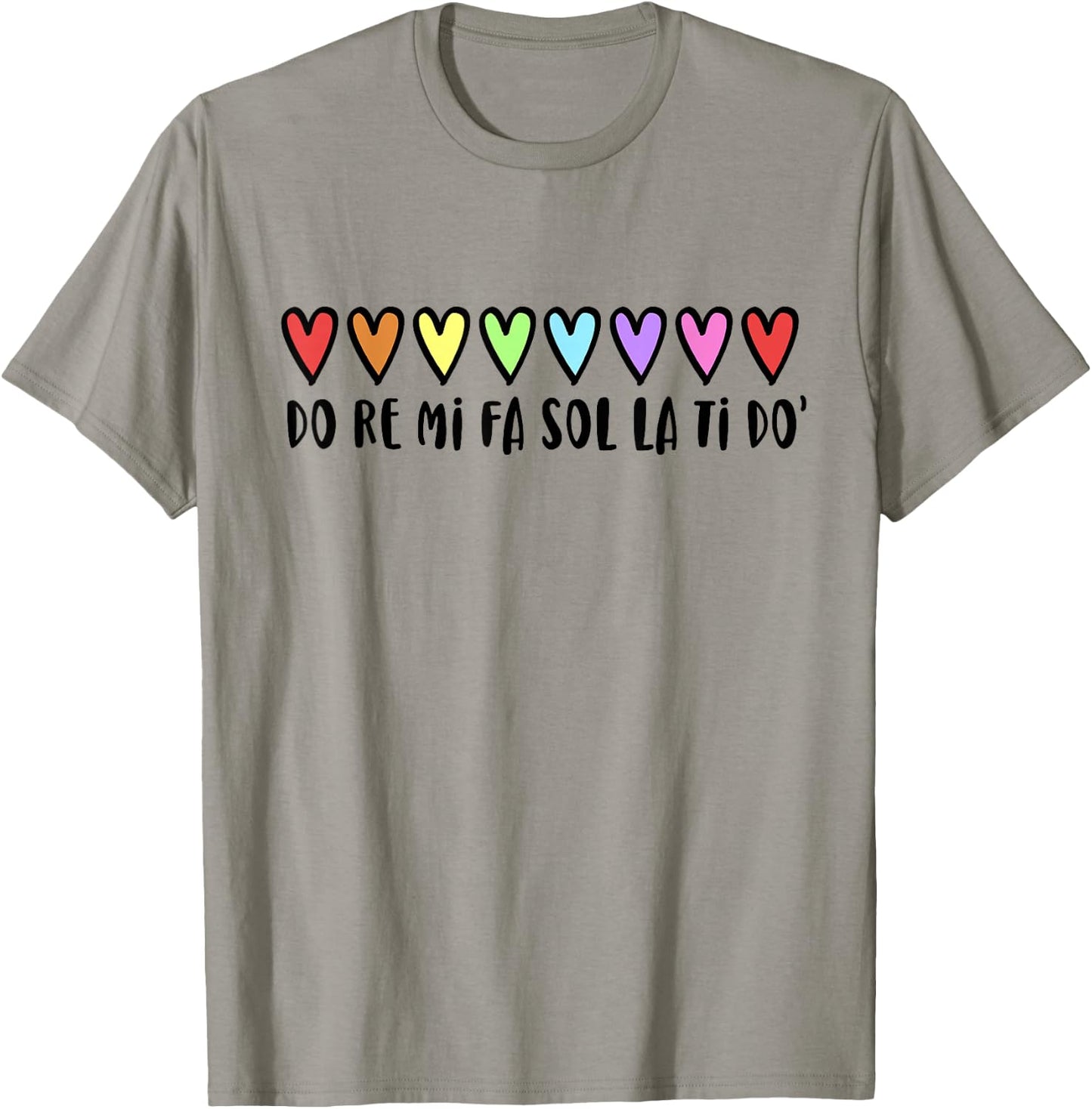 Music Teacher Hearts Music Teaching T-Shirt - T-Shirt | Sand