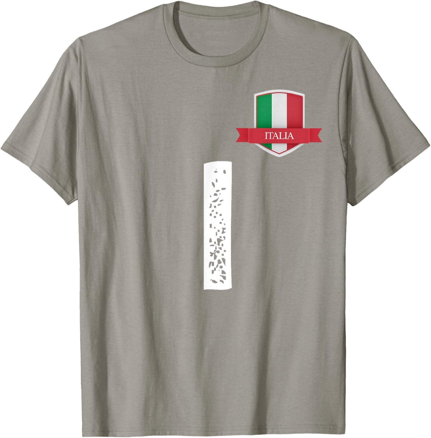 Italian Flag Letter I Italy Red T-Shirt - T-Shirt | Sand