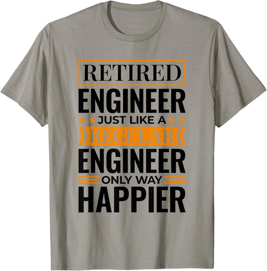 Retirement Men Women Engineering for Retired Engineers T-Shirt - T-Shirt | Sand