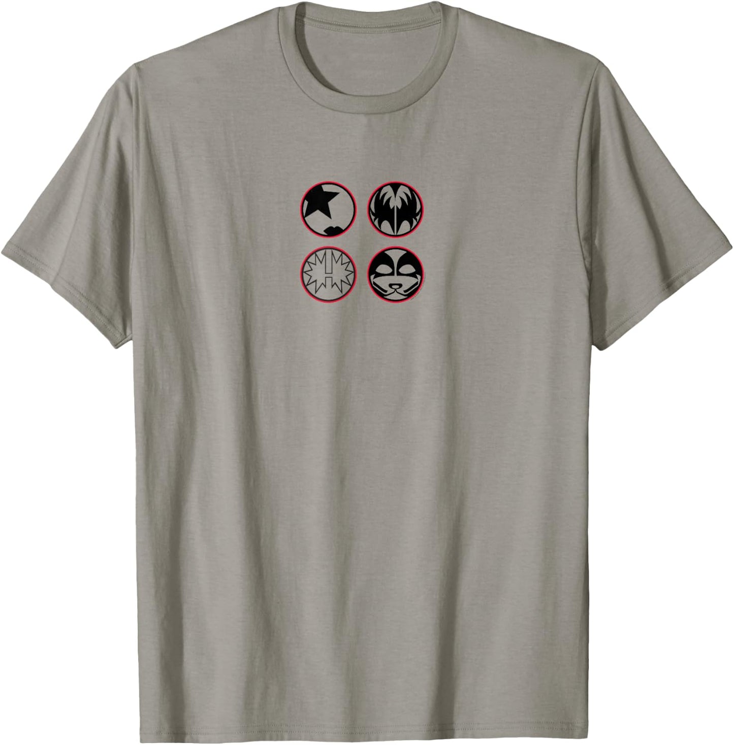 KISS - Cartoon B&W Logo T-Shirt - T-Shirt | Sand