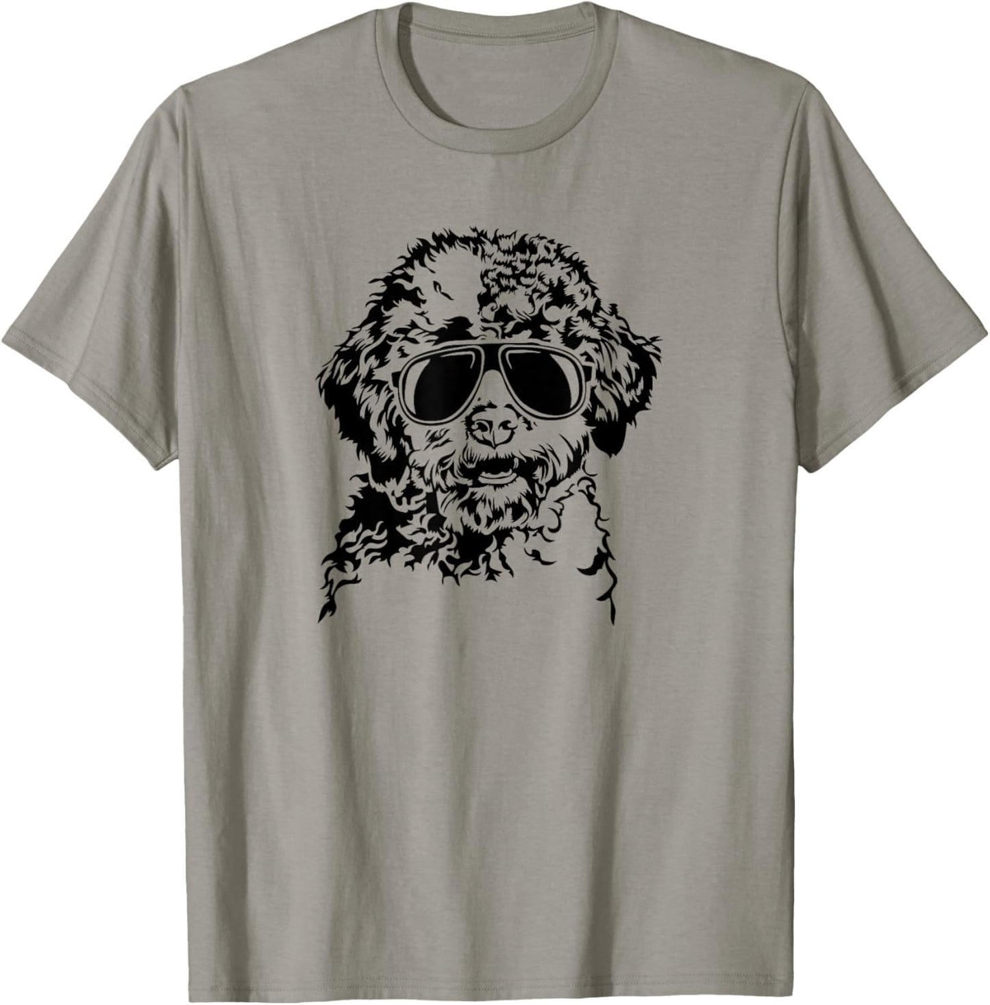 Funny Lagotto Romagnolo Dogs with Sunglasses Cool Dog T-Shirt - T-Shirt | Sand