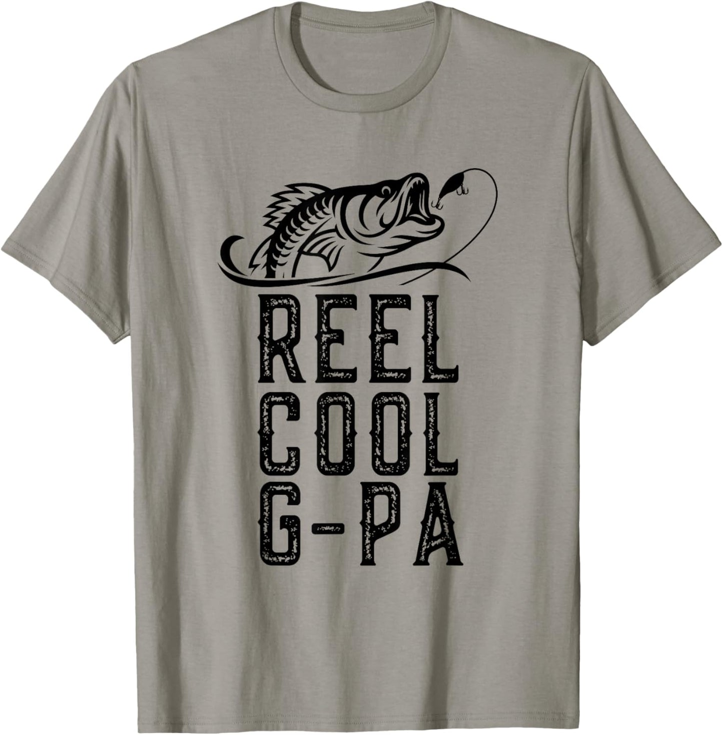 Reel Cool G-Pa Fishing Fisherman Funny Retro GPa T-Shirt - T-Shirt | Sand