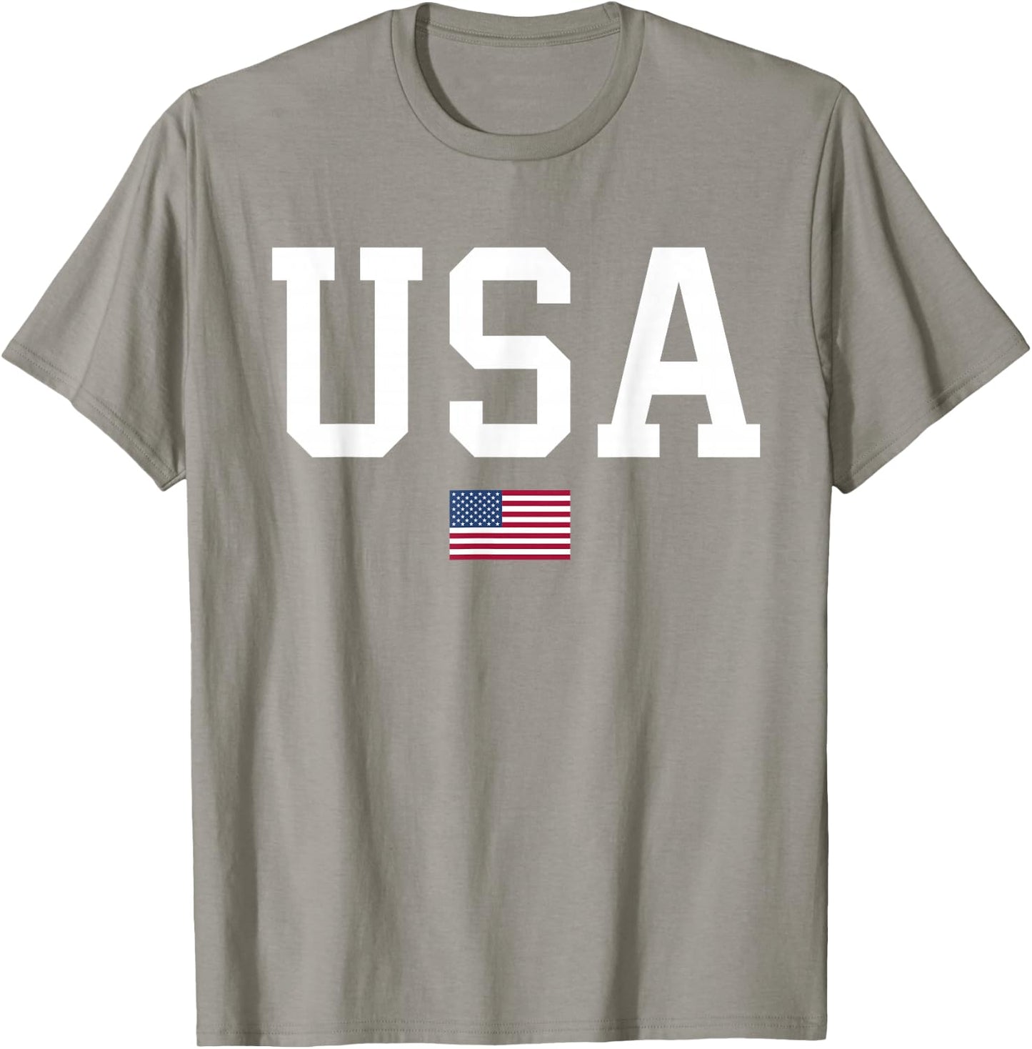 USA Women Men Kids American Flag Patriotic 4th of July T-Shirt - T-Shirt | Sand