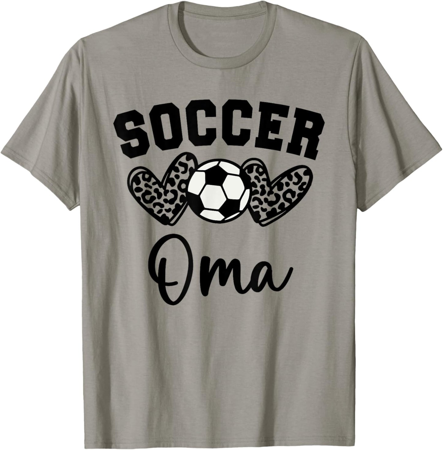 Soccer Oma Matching Family Soccer T-Shirt - T-Shirt | Sand