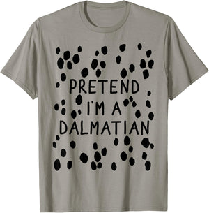 Funny pretend I'm a dalmatian dog halloween DIY costume Women Girls Kids T-Shirt - T-Shirt | Sand