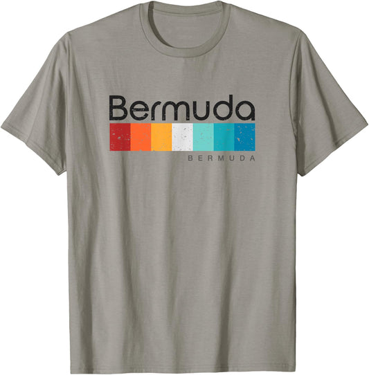 Vintage Bermuda Retro Design T-Shirt - T-Shirt | Sand