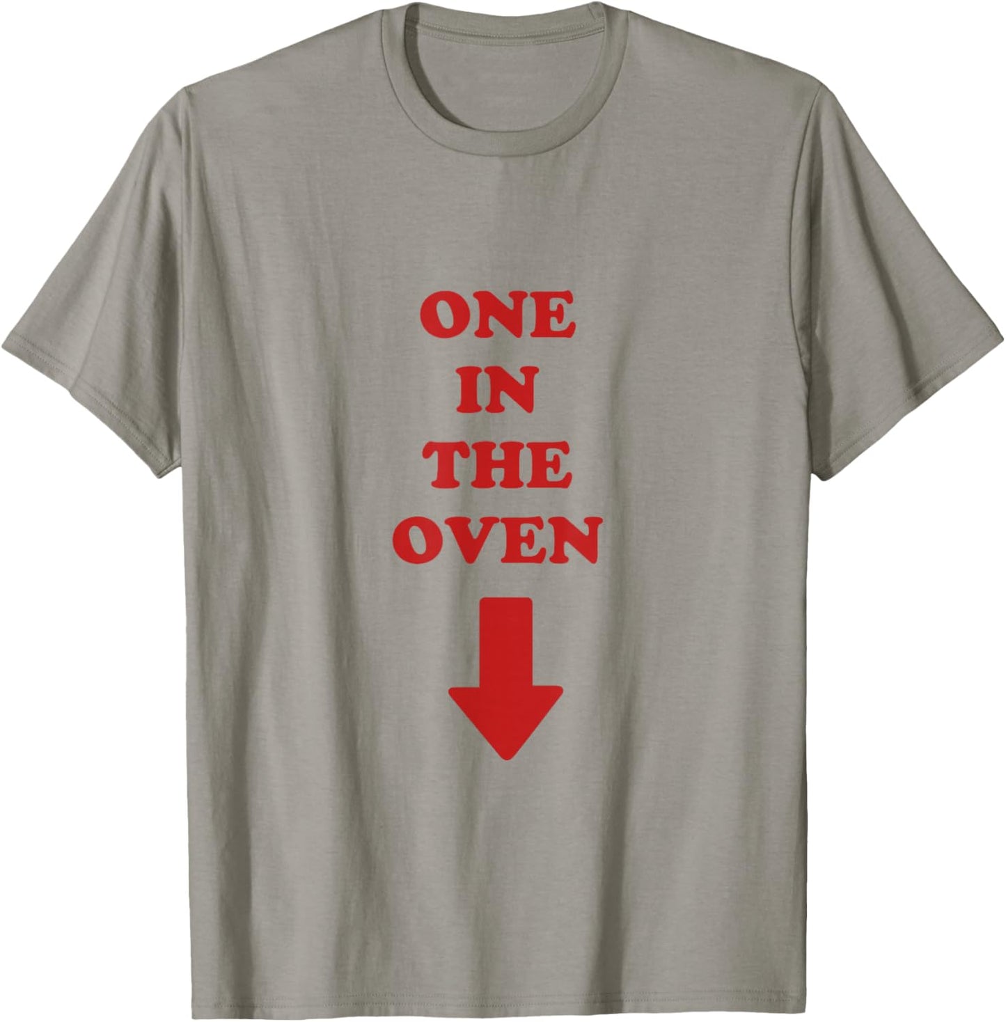 One in the Oven Pregnant Expecting Mother Police Academy T-Shirt - T-Shirt | Sand
