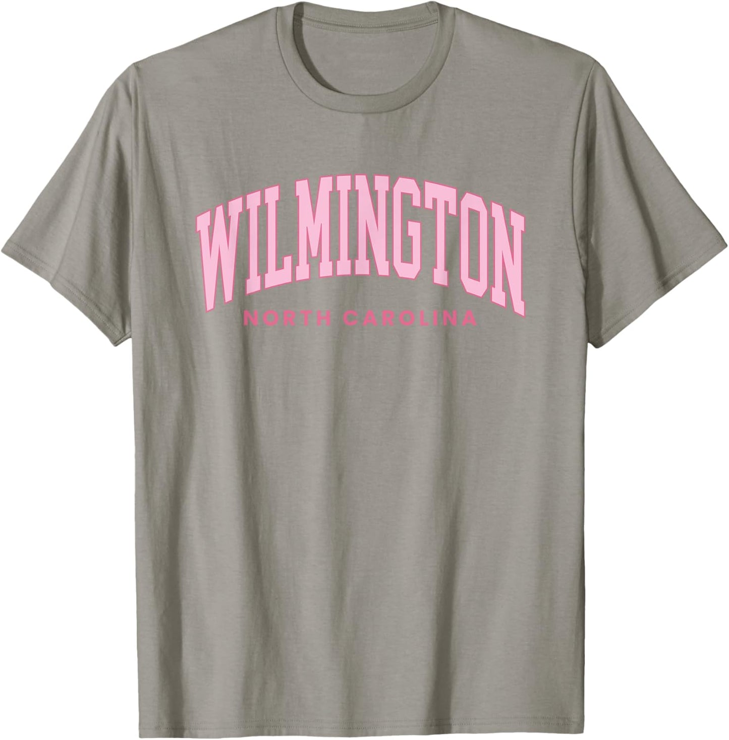 Wilmington North Carolina Retro Preppy Throwback Girls Pink T-Shirt - T-Shirt | Sand
