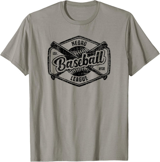 Vintage Negro League Baseball Apparel Black History Month T-Shirt - T-Shirt | Sand