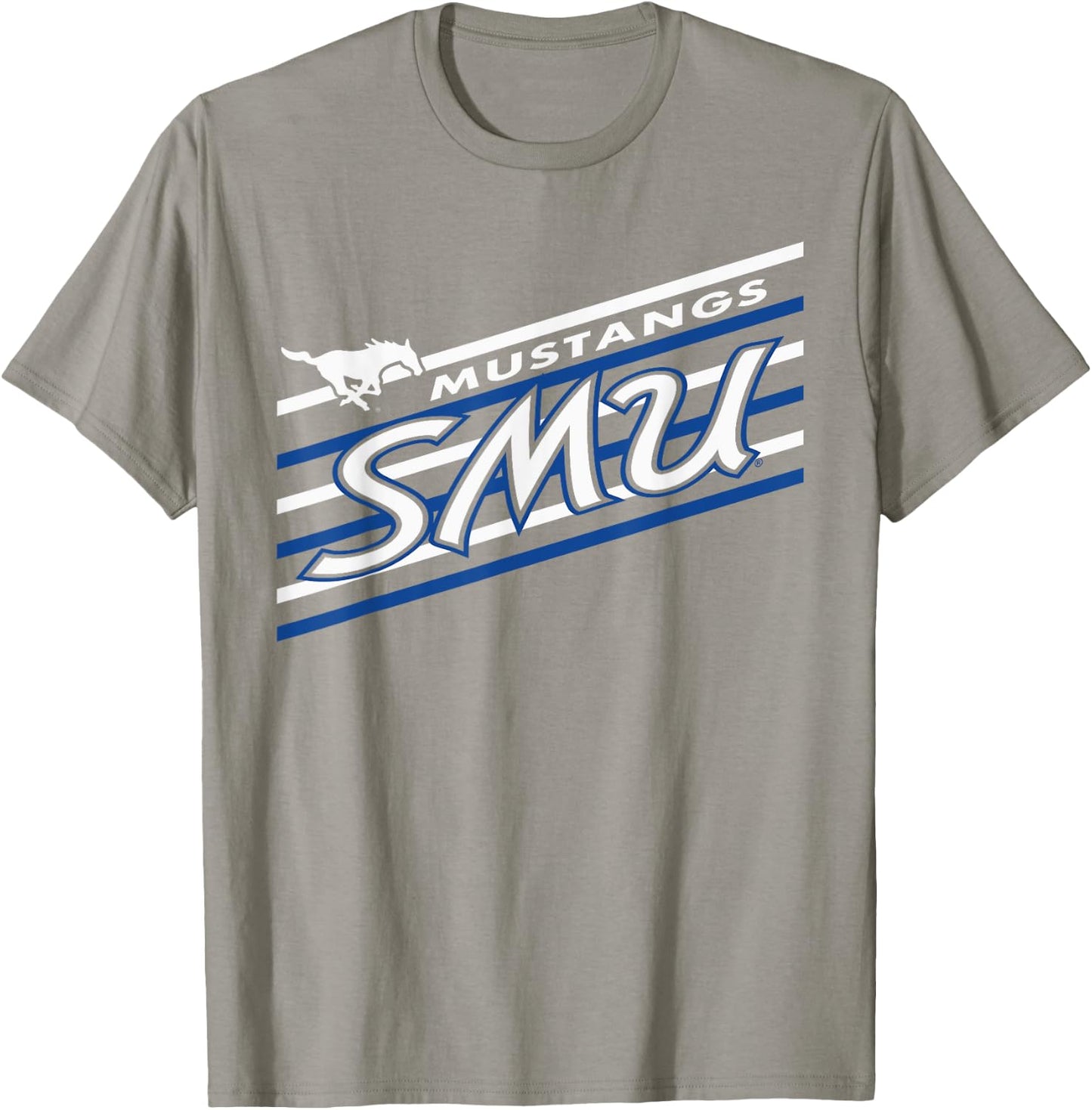 SMU Mustangs Retro Performer Red Officially Licensed T-Shirt - T-Shirt | Sand