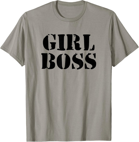 Girl Boss - Female Empowerment Minimalist Vintage T-Shirt - T-Shirt | Sand