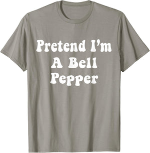 Pretend I'm A Bell Pepper Costume Halloween Adults, Kids T-Shirt - T-Shirt | Sand