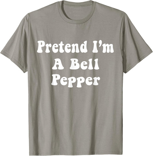 Pretend I'm A Bell Pepper Costume Halloween Adults, Kids T-Shirt - T-Shirt | Sand