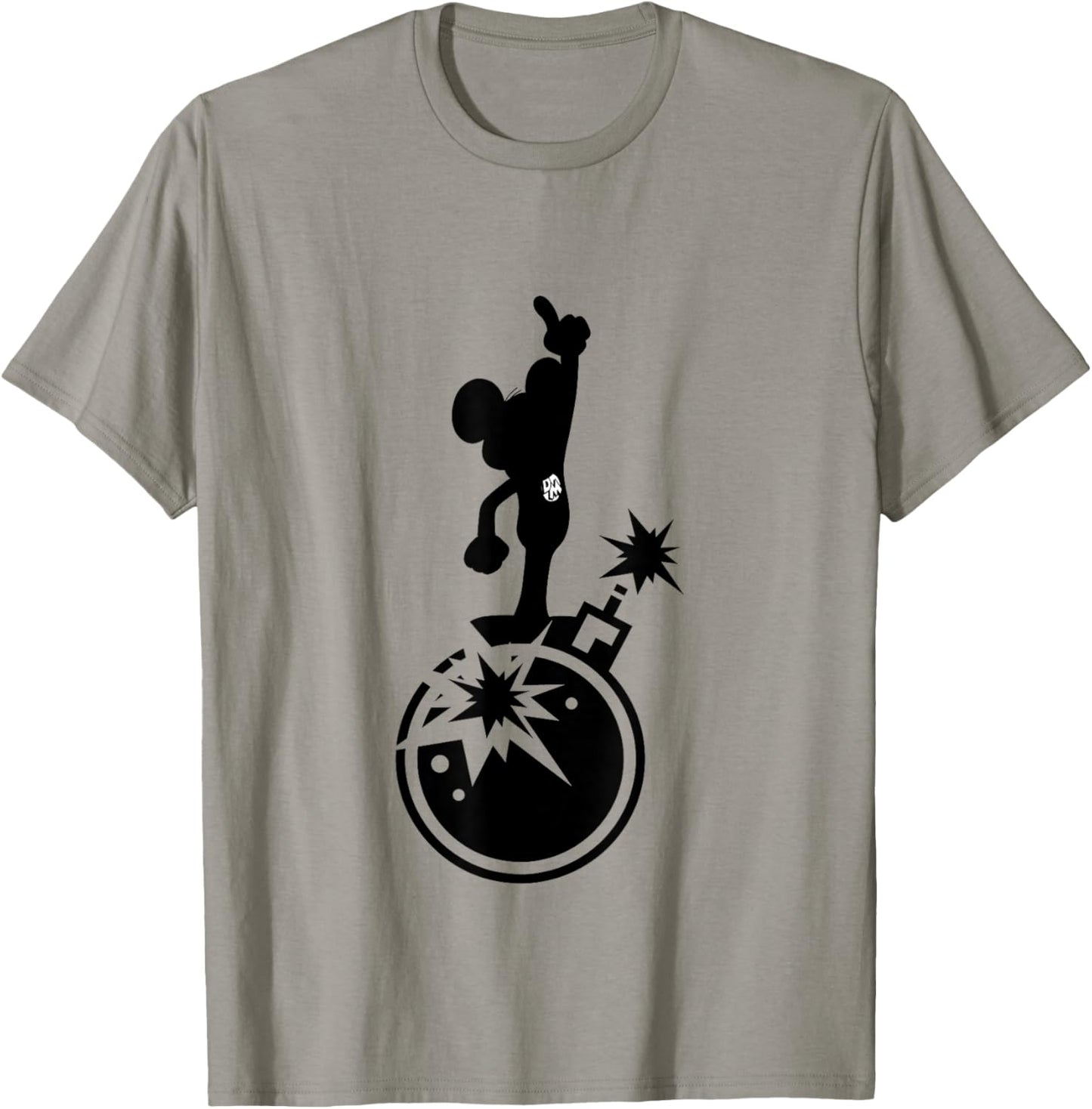 Danger Mouse Explosion Silhouette T-Shirt - T-Shirt | Sand