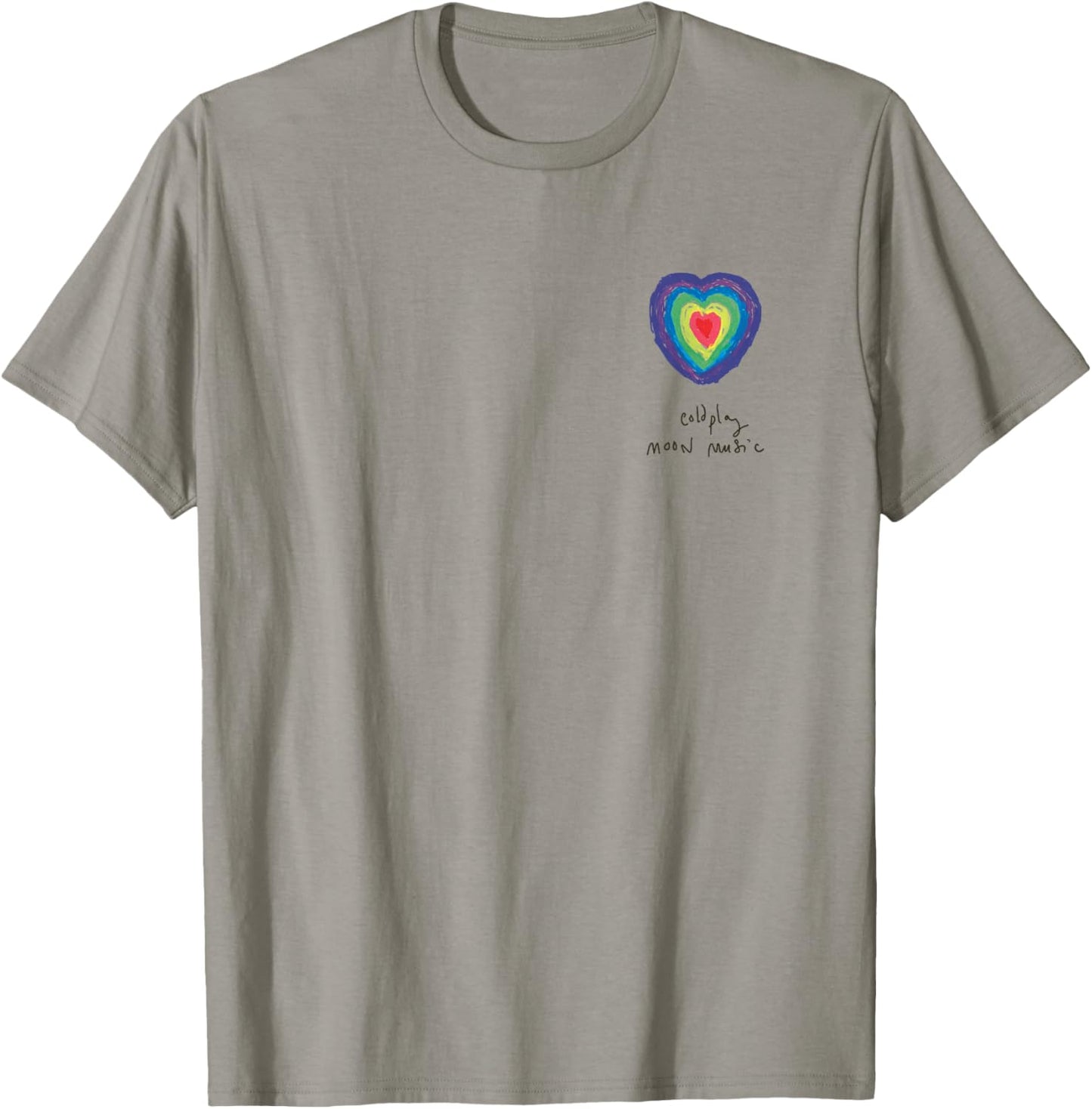 Coldplay Moon Music Heart Amazon Exclusive T-Shirt - T-Shirt | Sand